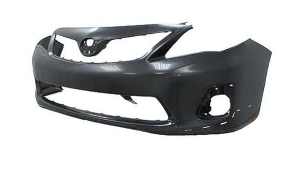 TOYOTA COROLLA 2009-2013 — FRONT BUMPER PRIMED; W/SPOILER HOLES; CANADA-BUILT ; FOR S/XRS SEDAN 2011-2013 CAPA