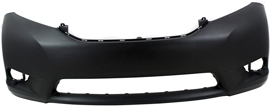 TOYOTA SIENNA 2011-2020 — FRONT BUMPER PRIMED; W/O SENSORS; BASE/ L/ LE/ XLE; 2011-2017