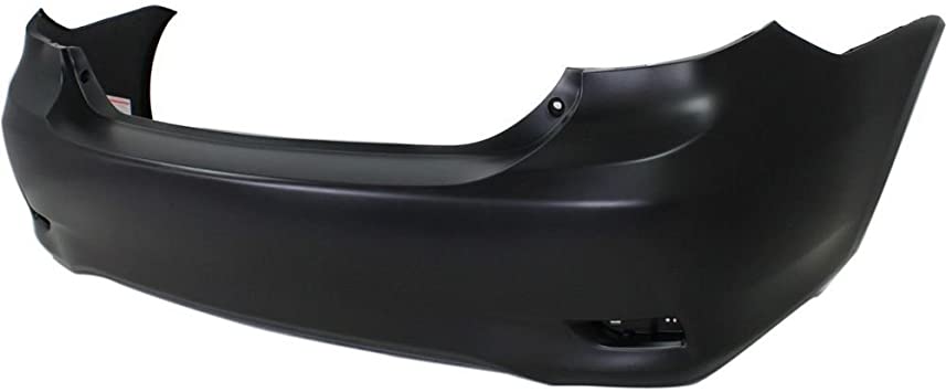 TOYOTA COROLLA 2009-2013 — REAR BUMPER PRIMED; W/O SPOILER HOLE; N-AMERICA BUILT 2011-2013 ( EXCEPT S/XRS ) CAPA