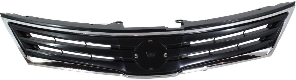 NISSAN VERSA SEDAN 2007-2011 — GRILLE; CHROME/BLACK; VERSA HATCHBACK 2010-2012 / SEDAN 2010-2011