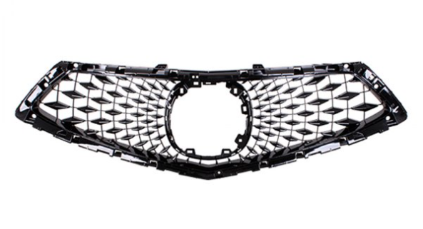 ACURA RDX 2019-2025 — FRONT GRILLE; PAINTED BLACK; W/O A-SPEC AND CAMERA; RDX 2019-2021 CAPA