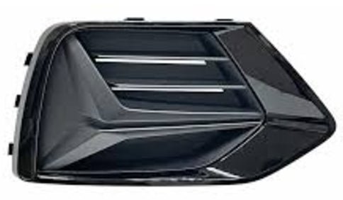 AUDI Q3 2019-2025 — FRONT BUMPER GRILLE RH; TEXTURED/GLOSS BLACK; W/O S-LINE; 2019-2024