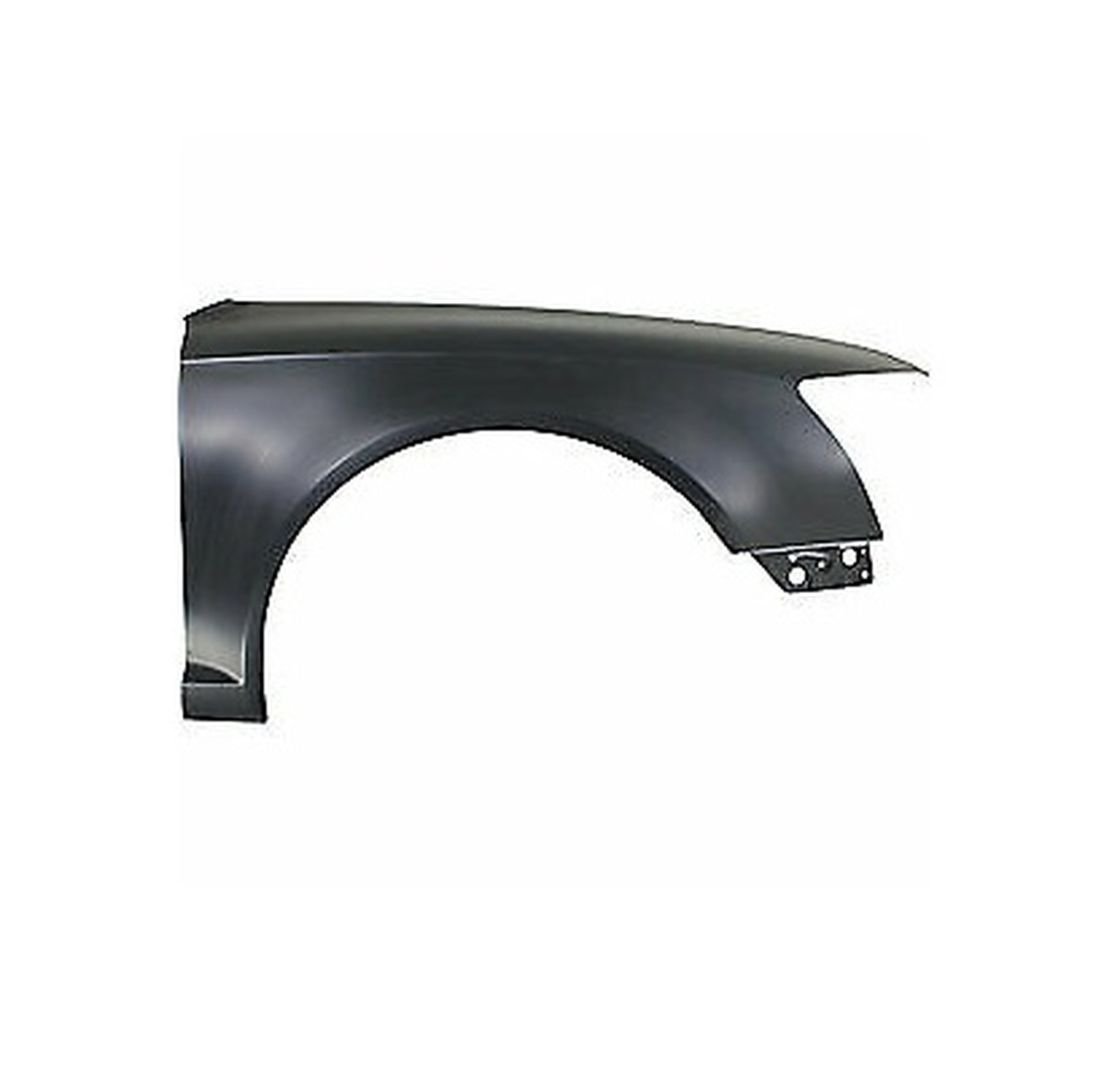 AU1241128 audi a6 2009 2011 front right fender without side lamp hole steel au1241128 4