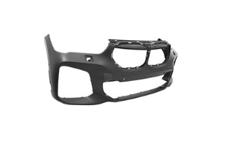BMW X1 2016-2022 — FRONT BUMPER PRIMED; W/ 2 DISTANCE SENSORS & 2 ASSISTANTS & WASHERS; W/ M-PKG; 2020-2022