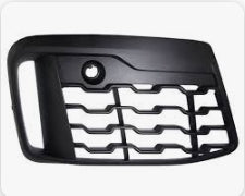 BMW X1 2016-2022 — FRONT LOWER BUMPER GRILLE RH; TEXTURED BLACK; W/ SENSORS & M-PKG; 2016-2019