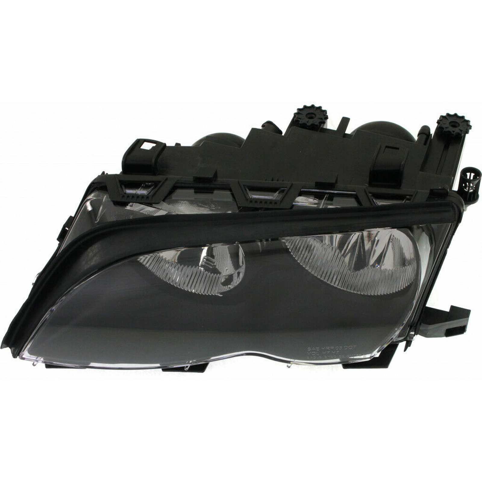 BM2502122 bmw 3 series 2002 2005 left headlight halogen black hq bm2502122 3