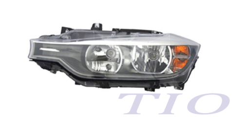 BMW 3 SERIES 2012-2018 — HEAD LAMP HALOGEN LH; SADEN 12-15 AND WAGON 14-15 CAPA