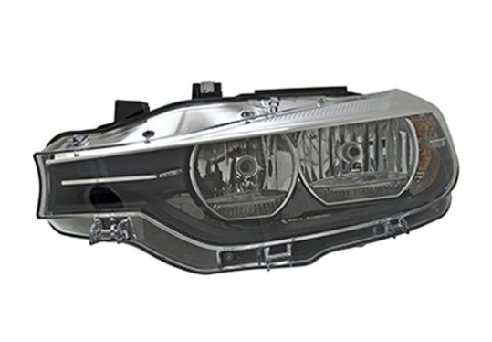 BMW 3 SERIES 2012-2018 — HALOGEN HEADLIGHT LH; 3 SERIES SEDAN/WAGON; 330E; 340I/XDRIVE; ALL 2016-2018