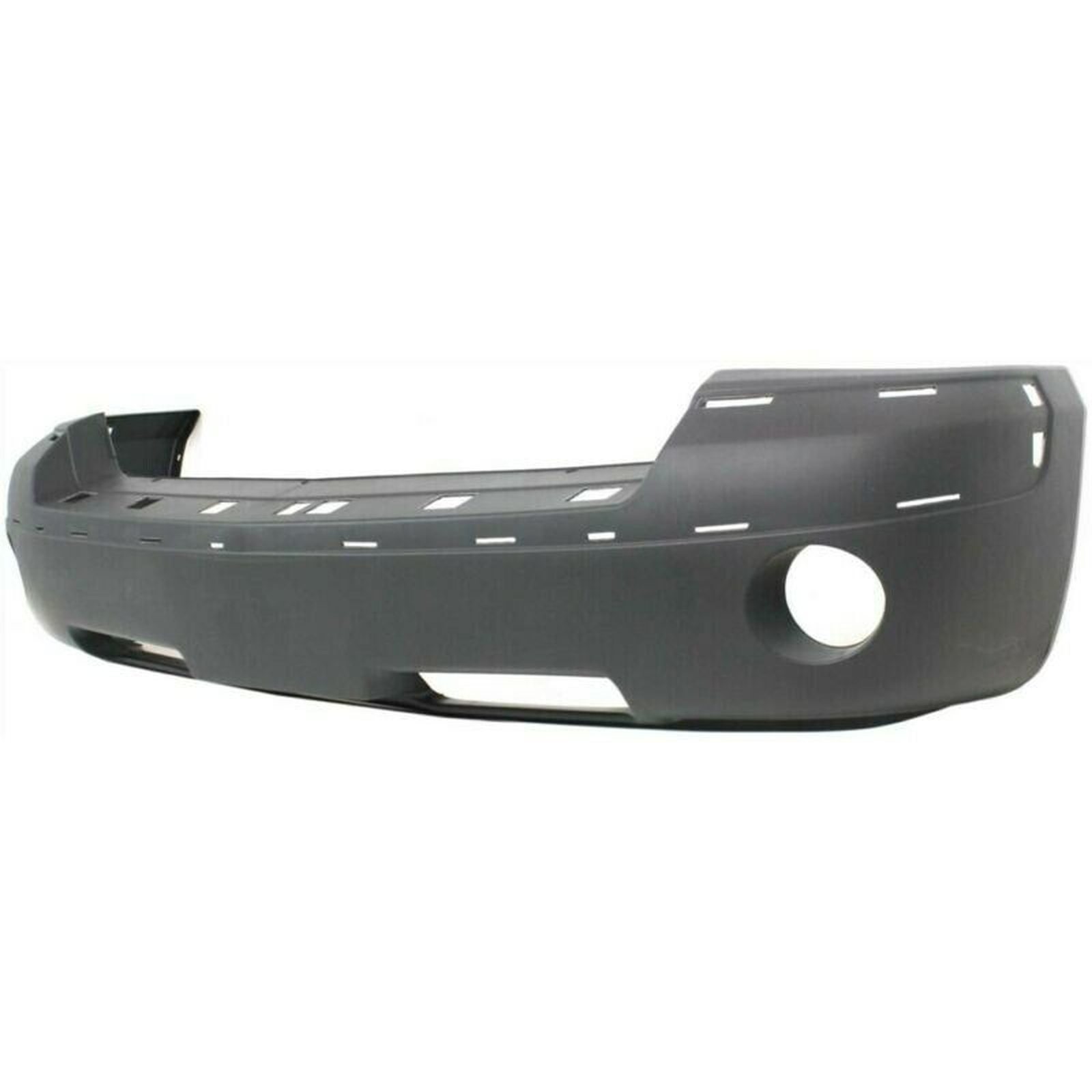 CH1000894 dodge dakota 2005 2007 bumper front textured dark gray with fog lamp hole mouldi 3