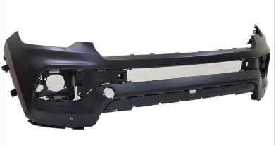 JEEP COMPASS_MP 2017-2025 — FRONT BUMPER PRIMED; W/ PARALLEL PARK; FITS HALOGEN FOGS; EXC TRAILHAWK; 2022-2025