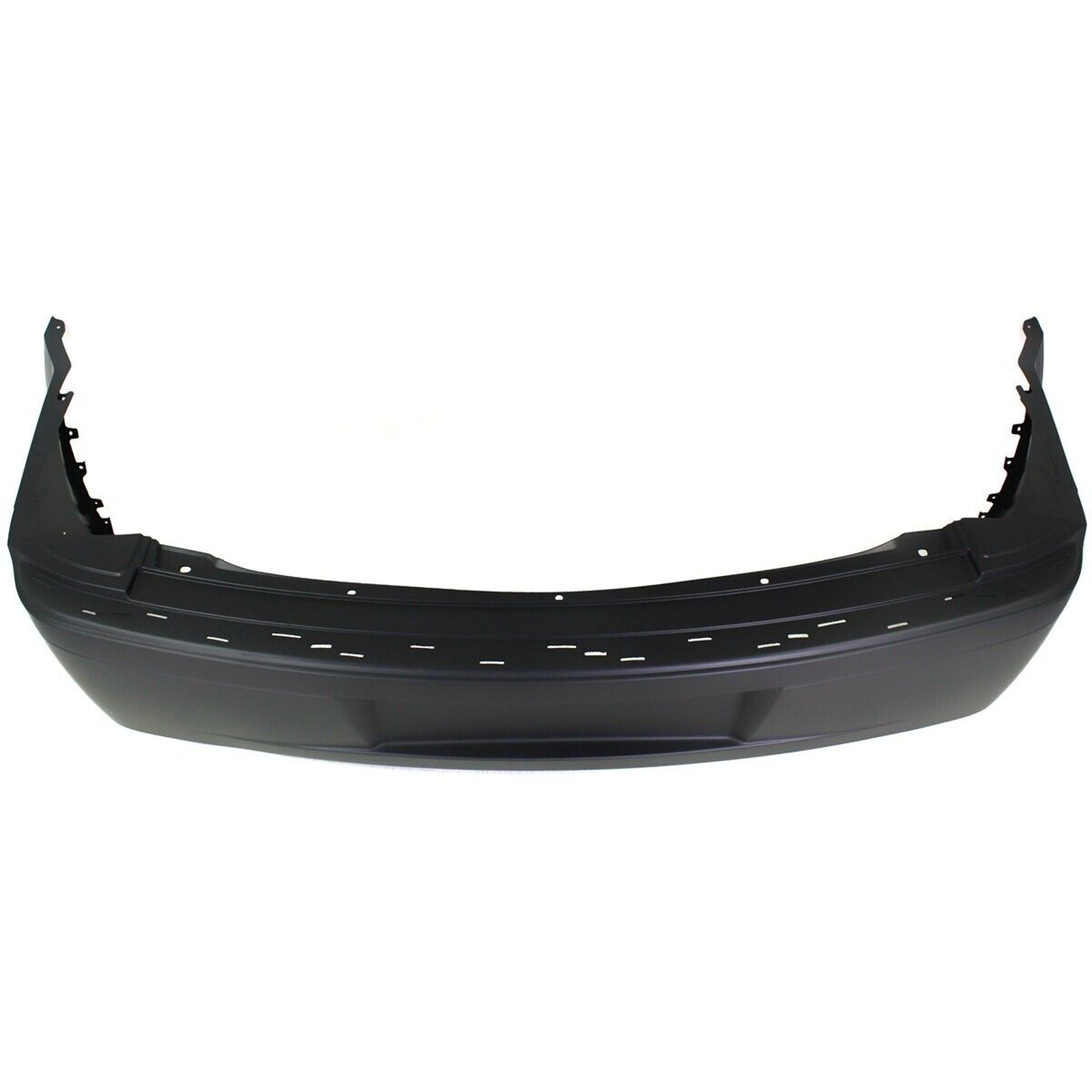 CH1100322 chrysler 300 2005 2010 bumper rear primed without sensor hole with dual exhaust 4