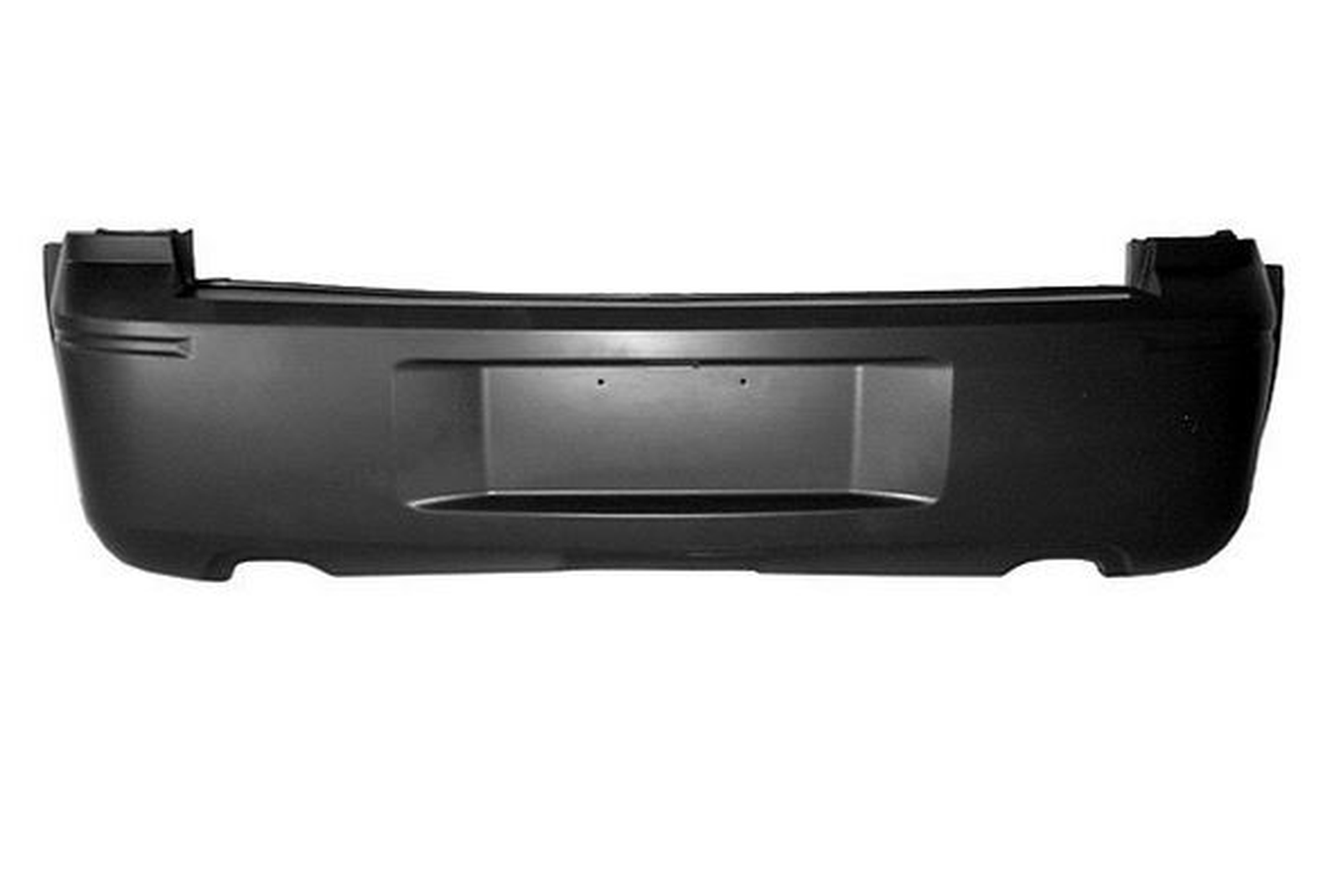 CH1100410 dodge magnum 2005 2008 bumper rear primed with 1 exhaust ch1100410 1