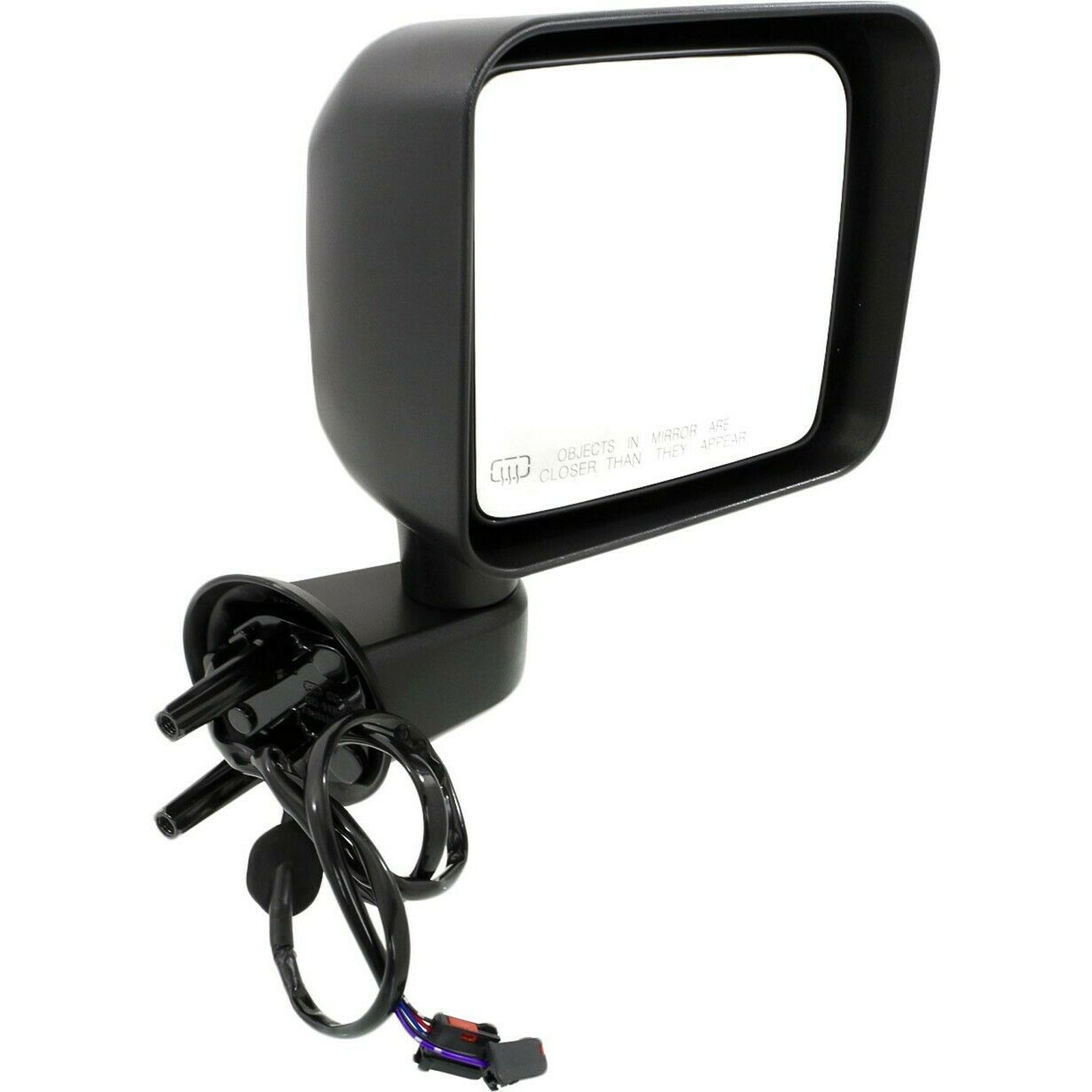 CH1321390 jeep wrangler 2015 2017 right side mirror power heated non foldable textured bla 3
