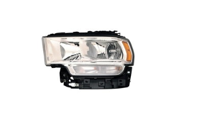 RAM RAM PICKUP-RAM 2019-2025 — HALOGEN HEADLIGHT LH; CHROME BEZEL; PICKUP-RAM-25/35/45/5500 2019-2024 CAPA