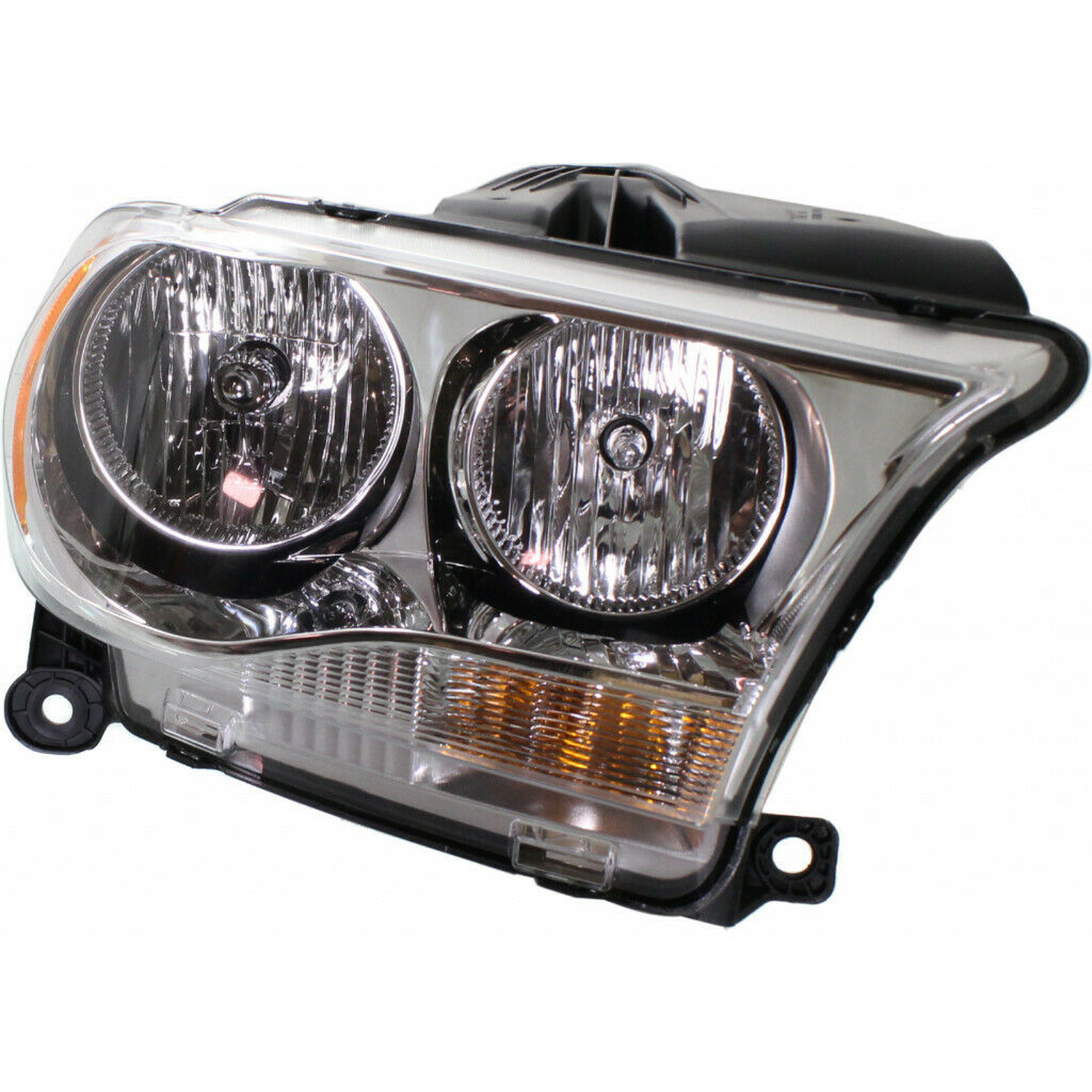 CH2503228C dodge durango 2011 2013 right headlight halogen with chrome trim capa ch2503228c 4