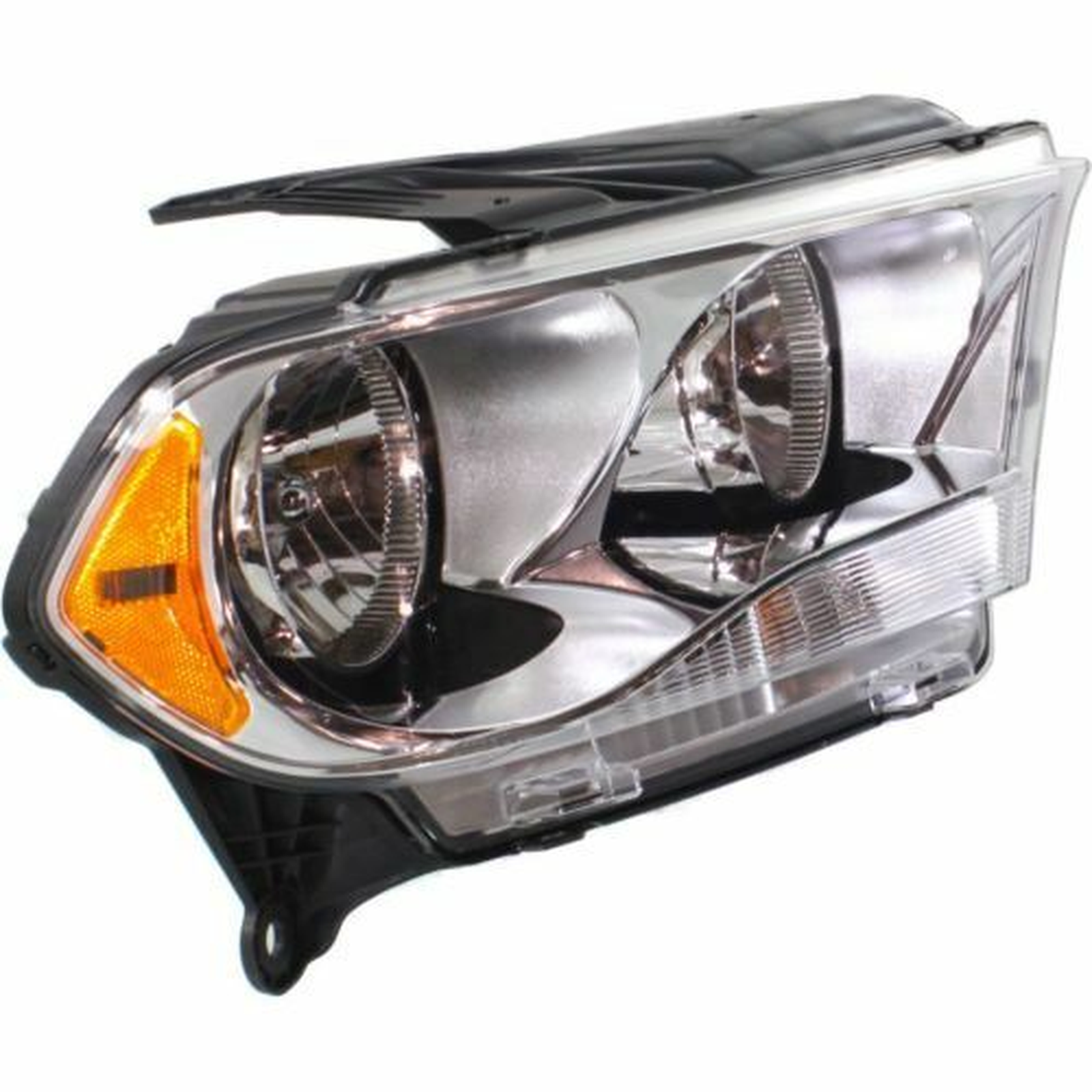 CH2503228C dodge durango 2011 2013 right headlight halogen with chrome trim capa ch2503228c 5