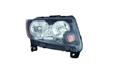 JEEP COMPASS_MK 2011-2016 — HALOGEN HEAD LIGHT RH; BLACK BEZEL; COMPASS_MK 2013-2016/CLASSIC 2017