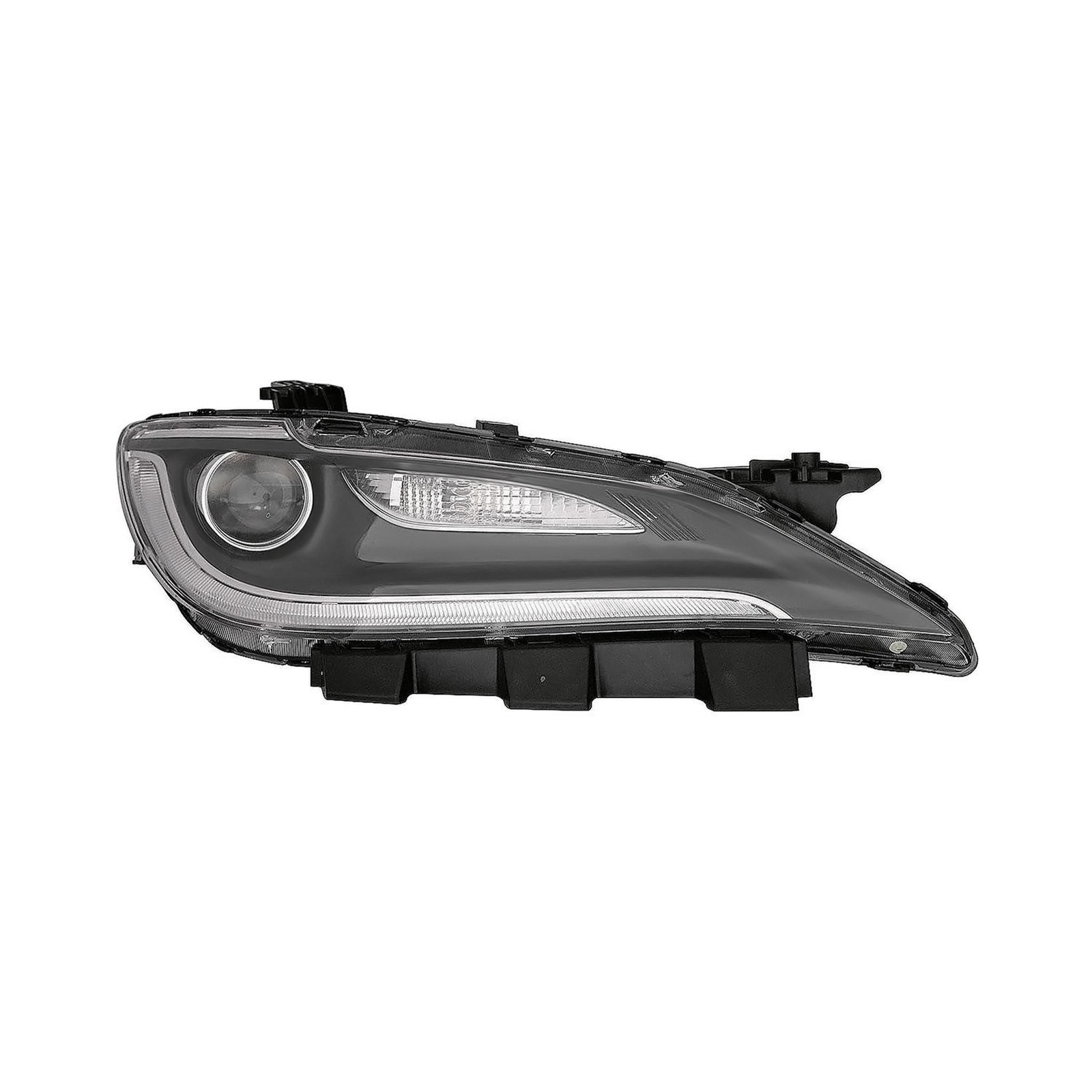 CH2503264 chrysler 200 2015 2016 right headlight hid with led drl chrome trim hq ch2503264 1
