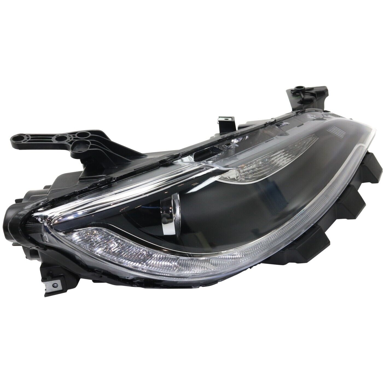 CH2503264 chrysler 200 2015 2016 right headlight hid with led drl chrome trim hq ch2503264 2