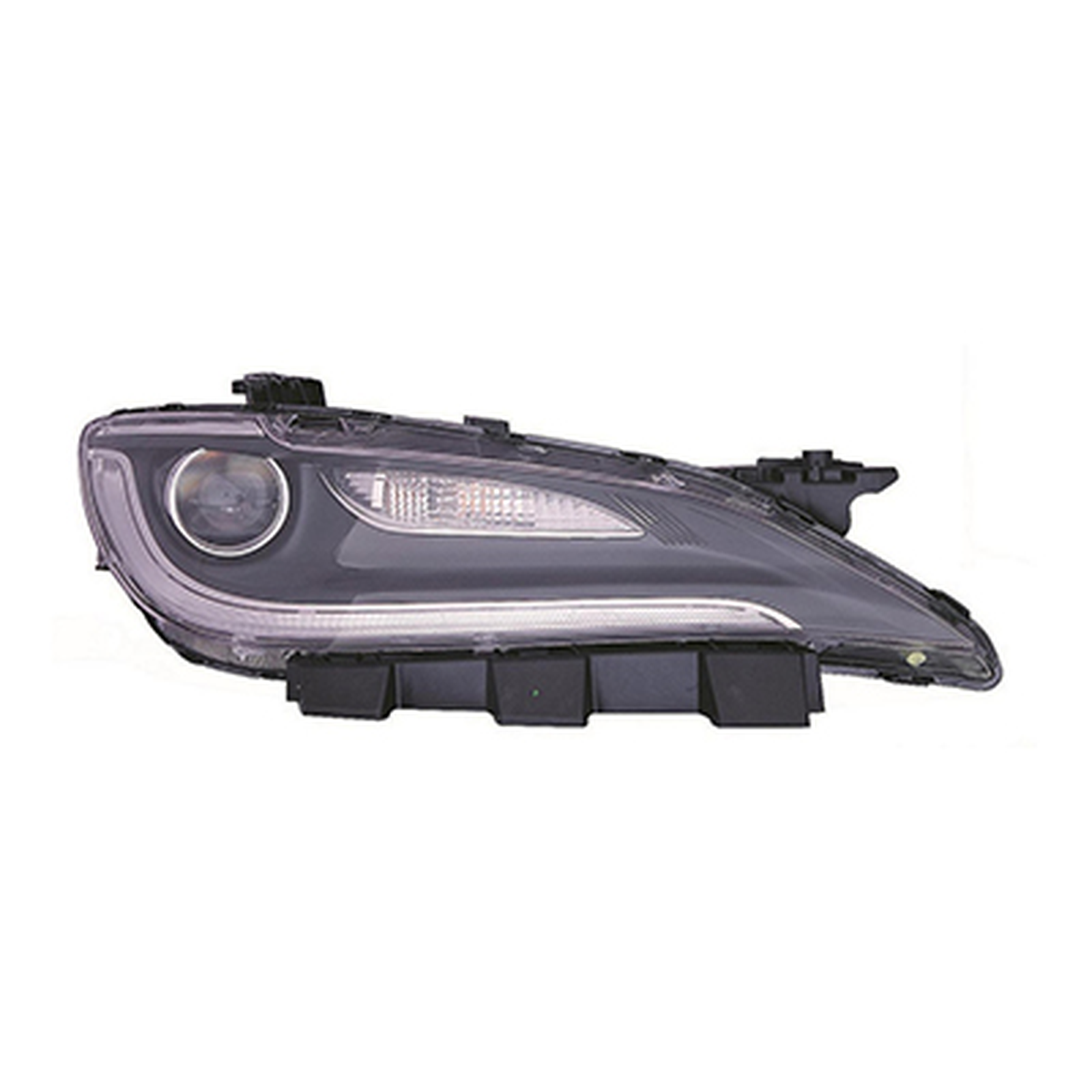 CH2503293 chrysler 200 2016 2017 right headlight halogen with led with chrome trim hq ch25 1