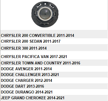 CHRYSLER TOWN & COUNTRY 2011-2016 — FOG LAMP LH=RH; DOUBLE CHECK IMAGE FOR FITTMENTS; CAPA