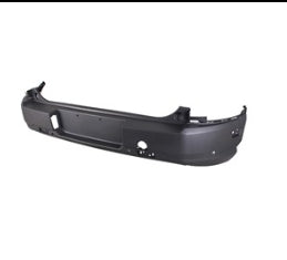 FORD BRONCO_SPORT 2021-2025 — REAR BUMPER; TEXTURED DARK GRAY; W/O TRAILER HITCH; W/ 4 SENSORS; 2021-2024