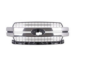 FORD PICKUP F150 2018-2020 — GRILLE; 2 CHROME ACCENT BARS ABOVE AND BELOW MAIN ACCENT CHROME BARS/BLACK GRID; FOR LARIAT; 2018-2020 (OE JL3Z8200GB)