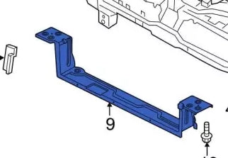 FORD TRANSIT VAN 2020-2025 — RADIATOR SUPPORT TIE BAR; 2020-2025 (LK4Z8125A)
