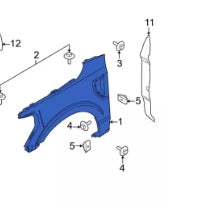 FORD PICKUP_LIGHTNIN 2022-2025 — FENDER LH; 2022-2025 (VL3Z-16006-A)