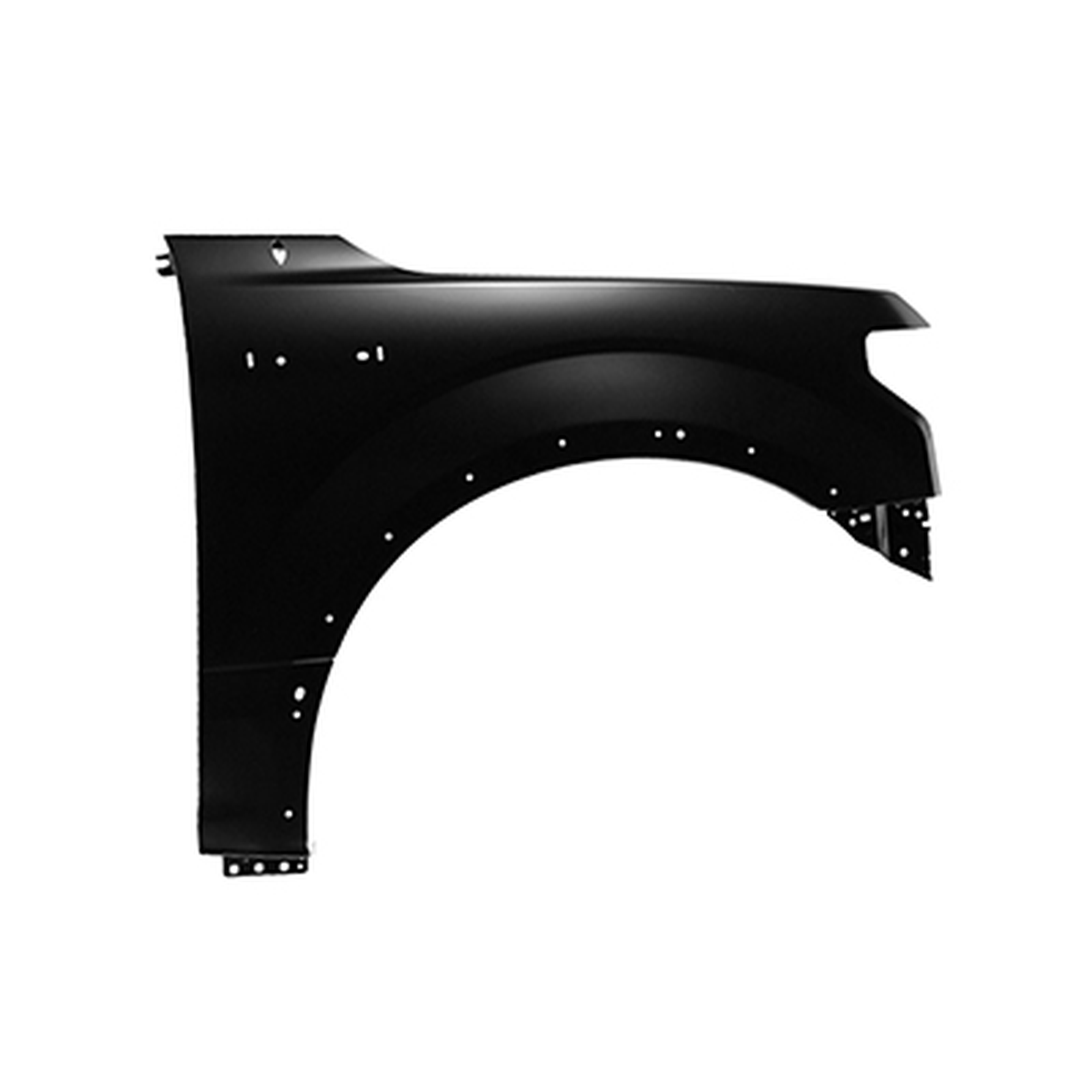 FO1241299 front right fender with wheel molding hole aluminum fo1241299 1