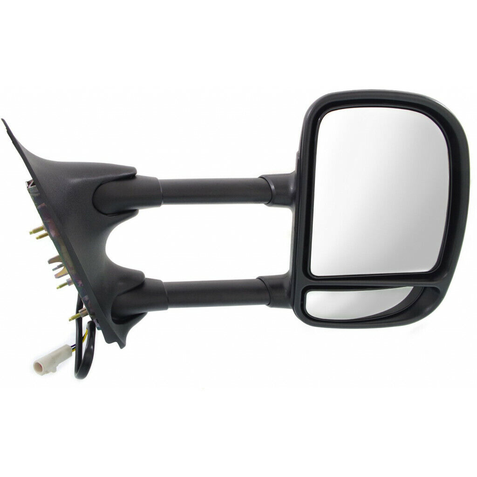 FO1321196 ford super duty 1999 2004 right side mirror power textured dual arm glass telesc 1