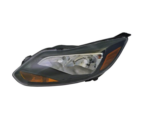 FORD FOCUS 2012-2018 — HEAD LIGHT LH; BLACK; TITANIUM MODEL; FOCUS 2012-2014 CAPA