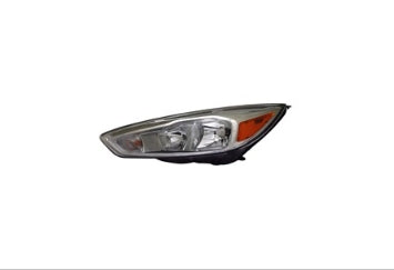 FORD FOCUS 2012-2018 — HALOGEN HEADLIGHT LH; ALUMINUM; W/ LED DRL; FOCUS 2015-2018 CAPA