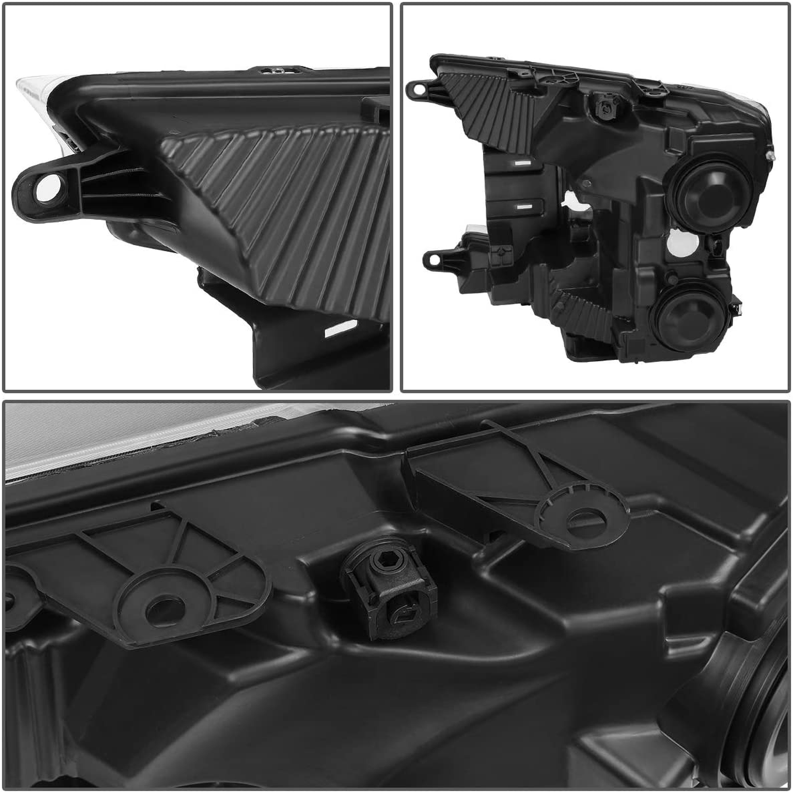 FO2502372U ford pickup f150 2018 2019 left headlight halogen with chrome housing for base m 3