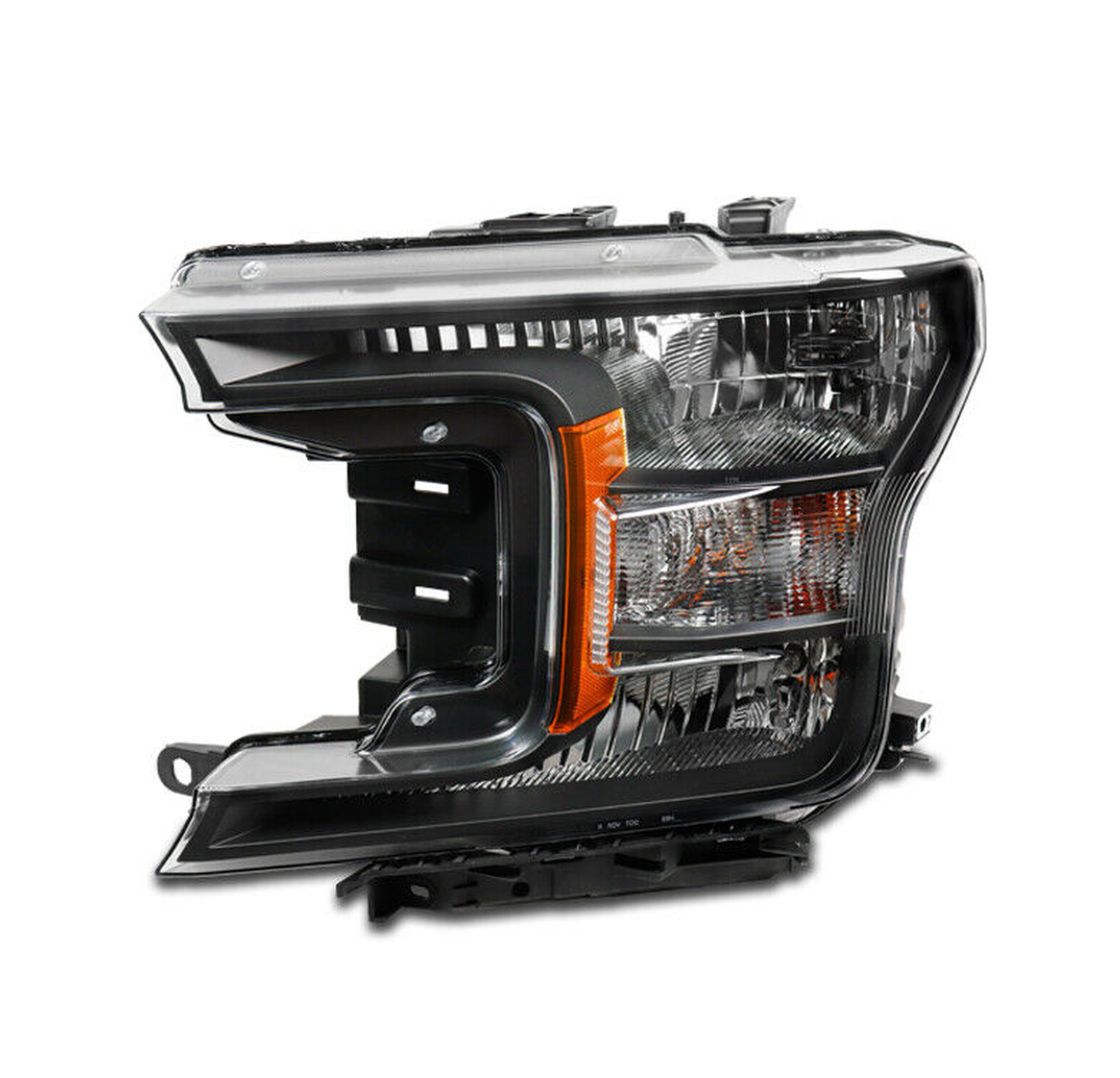 FO2502373 ford pickup f150 2018 2020 left headlight halogen with dark housing hq fo2502373 2
