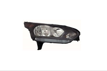 FORD TRANSIT CONNECT 2014-2023 — HALOGEN HEAD LIGHT RH; W/O ADAPTIVE; BLACK BEZEL; XL MODEL; TRANSIT_CONNECT 2014-2018 CAPA