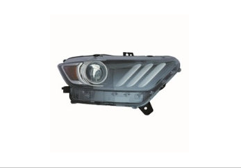 FORD MUSTANG 2015-2017 — HID HEADLIGHT RH; W/ LED ACCENT; MUSTANG/GT 15-17; SHELBY_GT350 18-20/GT500 20-22 CAPA