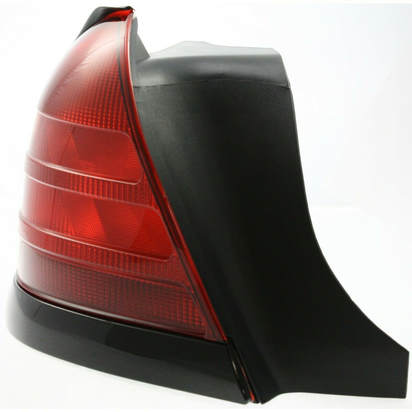 FO2800160 ford crown victoria 2000 2011 left taillight black moulding 2 bulb red hq fo2800 2