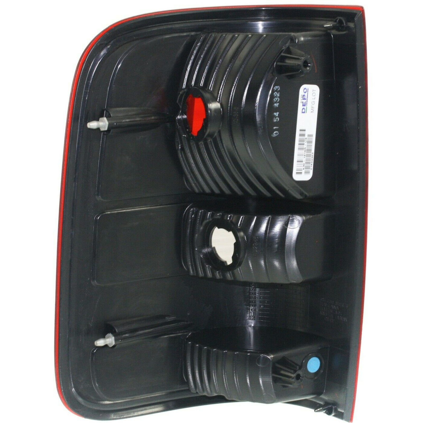 FO2801182 ford f 150 2004 2008 right taillight styleside model with red lens with housing 4