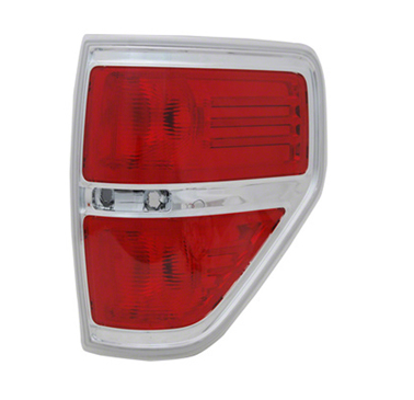 FORD PICKUP F150 2009-2014 — TAIL LAMP LH; STANDARD CHROME; FOR STYLESIDE; LIGHTDUTY 2009-2014 CAPA
