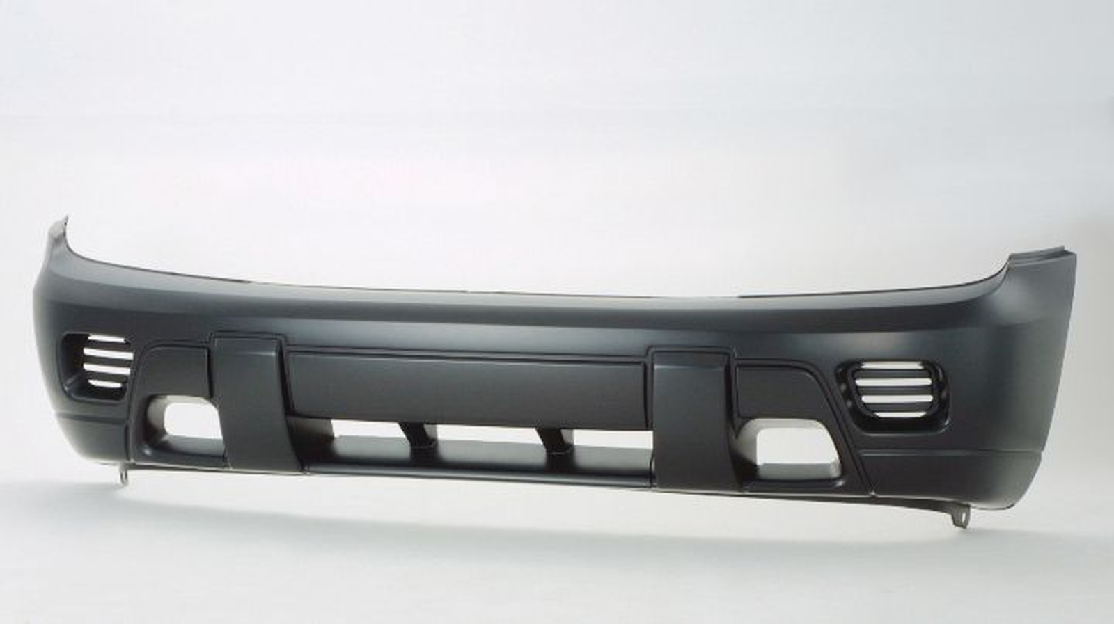 GM1000640 chevrolet trailblazer 2002 2009 bumper front smooth primed without fog lamp hole 1