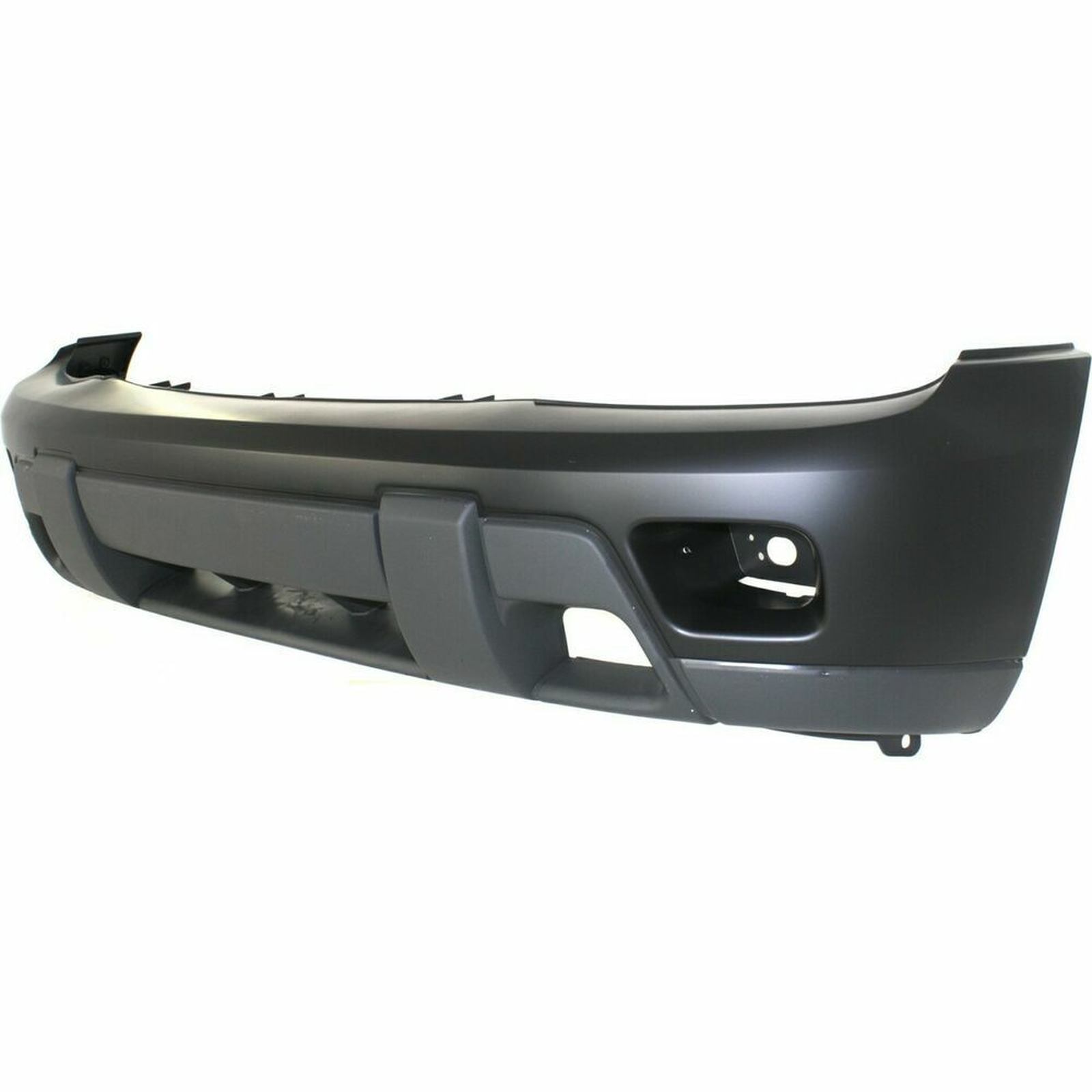 GM1000672 chevrolet trailblazer 2002 2005 bumper front smooth primed with fog lamp hole gm 3