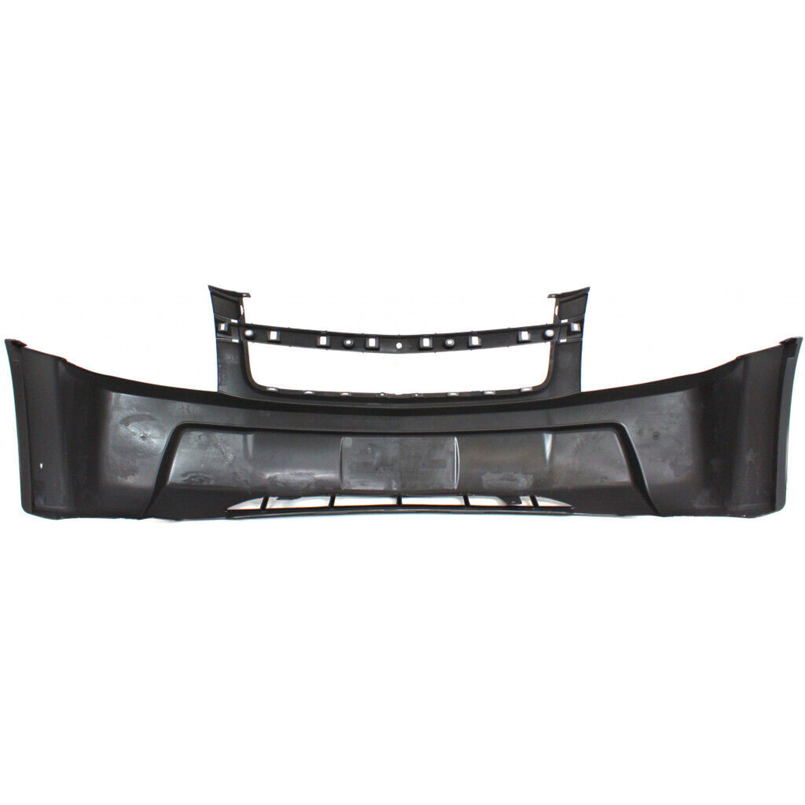 GM1000725 chevrolet equinox 2005 2006 bumper front ls model without fog lamp black texture 3