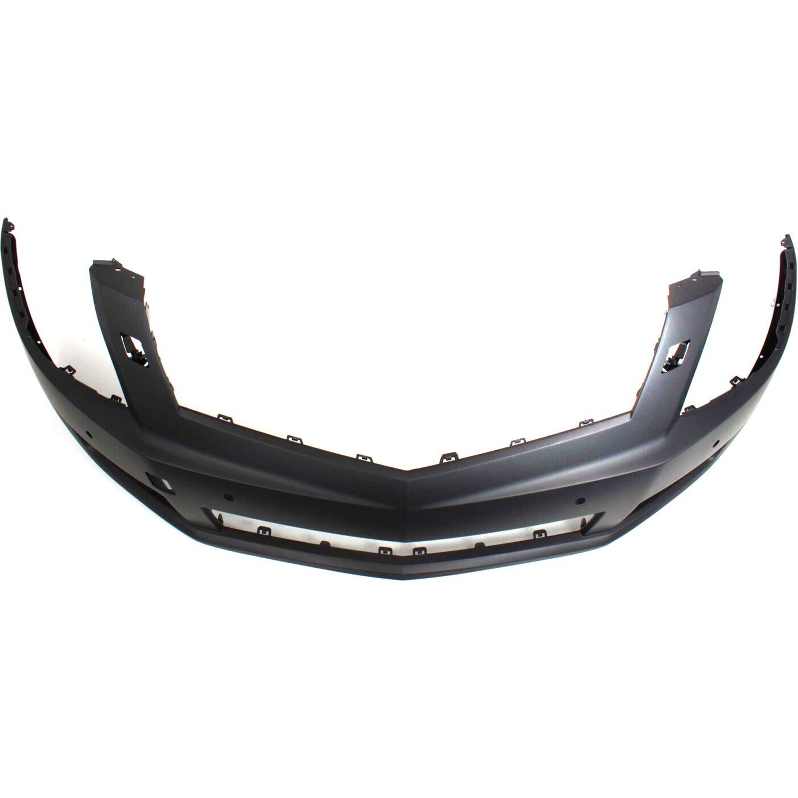GM1000914 cadillac srx 2010 2012 bumper front upper primed with sensor with washer hole gm 5