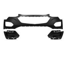 CHEVROLET EQUINOX 2010-2017 — FRONT UPPER BUMPER PRIMED; W/O FOGS; FOR L/LS; 2016-2017