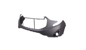 GMC TERRAIN 2018-2024 — FRONT UPPER BUMPER PRIMED; W/O SENSORS; 2018-2021 (EXC DENALI)