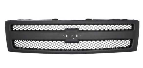 CHEVROLET SILVERADO PICKUP 2007-2013 — FRONT GRILLE; TEXTURED BLACK; SILVERADO 2007-2013/HYB 2009-2013