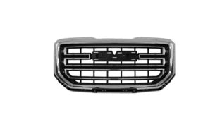 GMC SIERRA PICKUP 2014-2018 — GRILLE; CHROME FRAME/BLACK BAR /CHROME EDGE; FOR SLE; 2016-2018/LTD 2019 (OE 23496235)