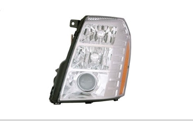 CADILLAC ESCALADE 2007-2014 — HID HEADLIGHT LH; 2ND DESIGN; ESCALADE/EXT/ESV/HYB 2009-2014