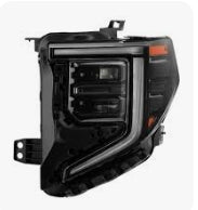 GMC SIERRA PICKUP 2019-2025 — LED HEADLIGHT LH; ALL BLACK INTERIOR; FOR SLE/PRO/ELEVATION; 1500 2022-2025 (85806490)